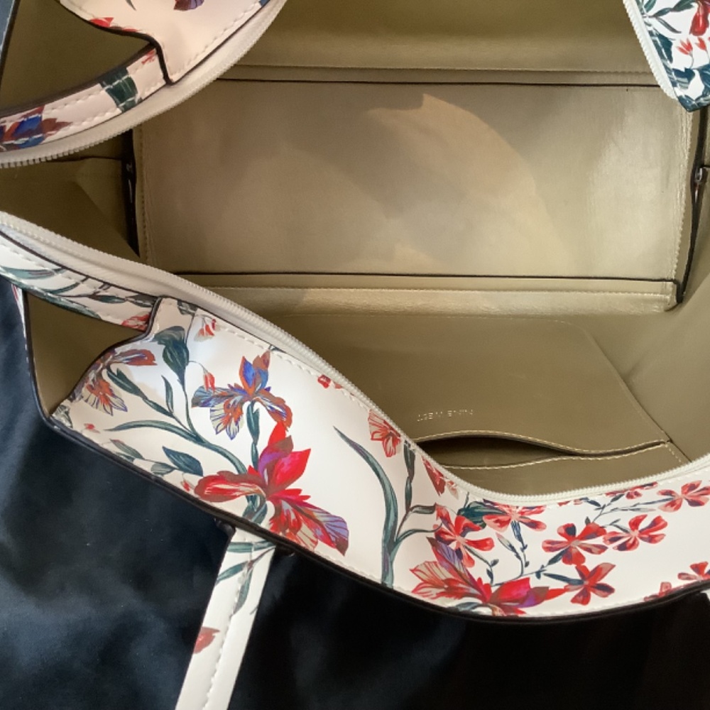 EUC Nine West floral tote shoulder bag - Picture 7 of 12